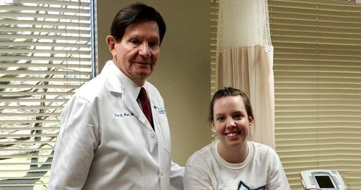 Mercy Health doctor Noyes stands with his patient Katie
