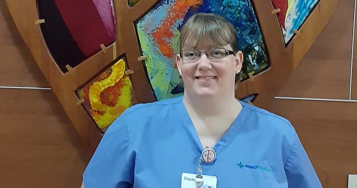 Gayle Hood, an environmental service staff member at Mercy Health – Springfield Regional Medical Center