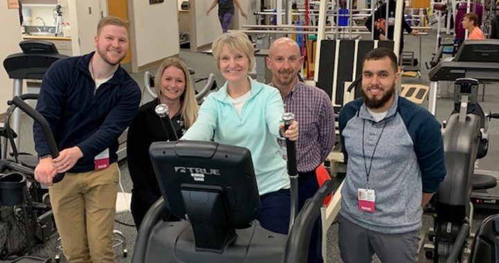 Linda Edwards with her care team at Mercy Health — Perrysburg Outpatient Rehabilitation and Therapy