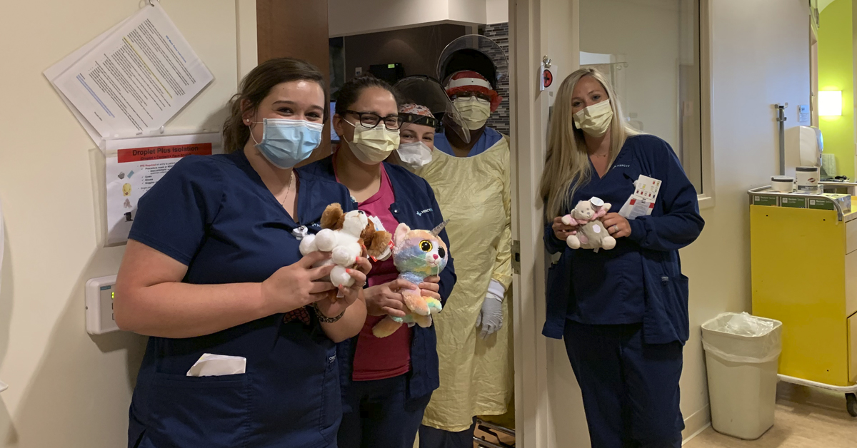 Nurses Lift Patients’ Spirits with Stuffed Animals Mercy Health Blog