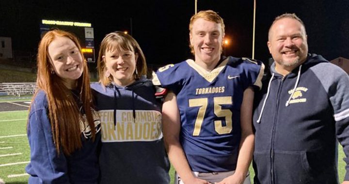 Garrett Chester with his family