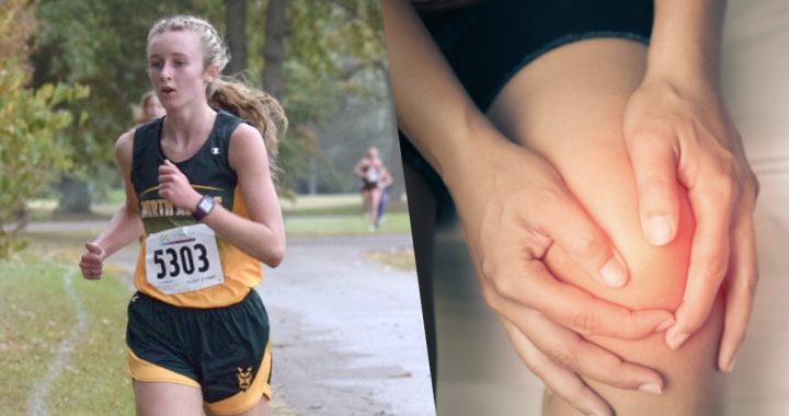 Myla Toole running in a race.