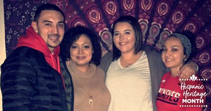 Milagros “Millie” Castillo with her family